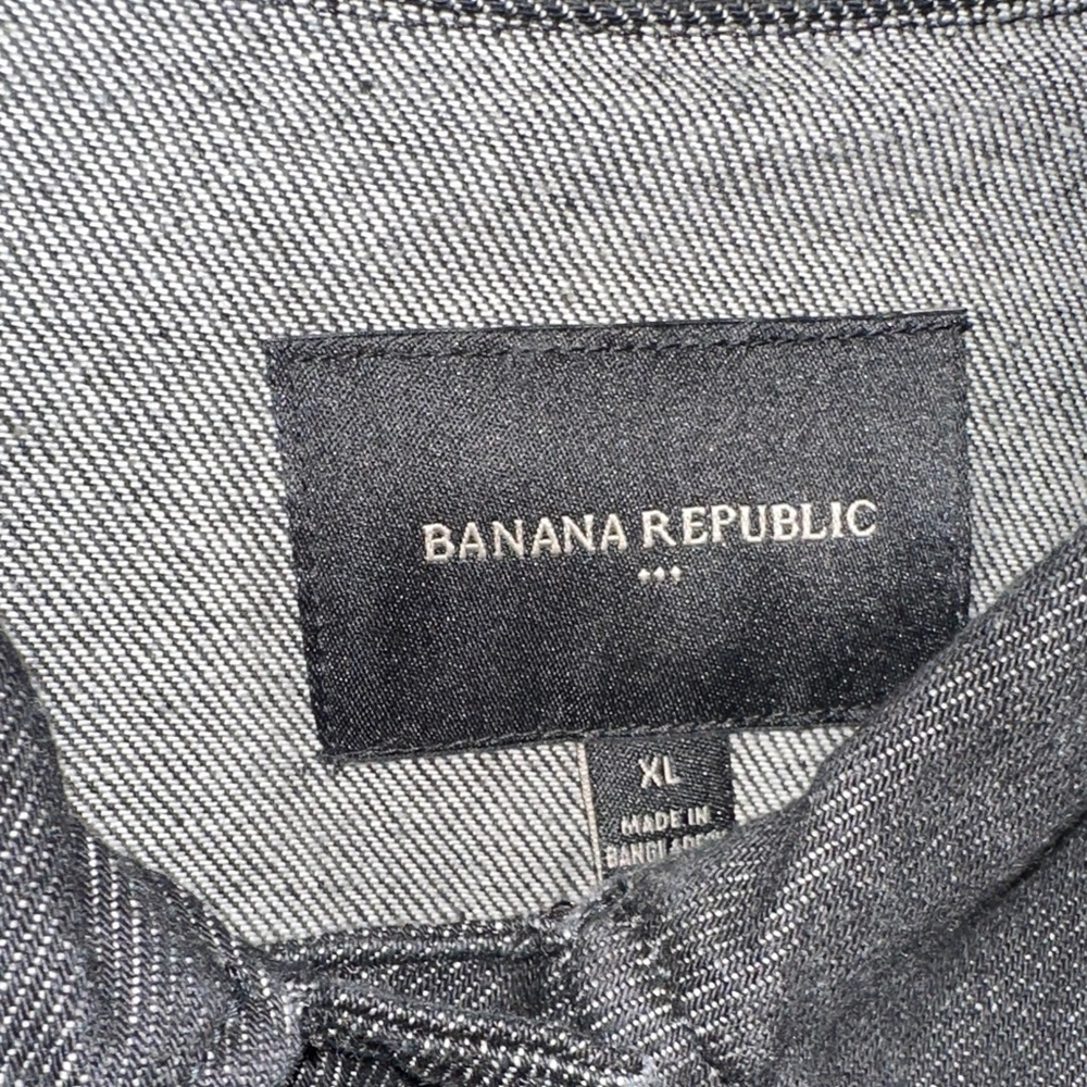 Banana Republic Black Jean Jacket - Picture 3 of 10